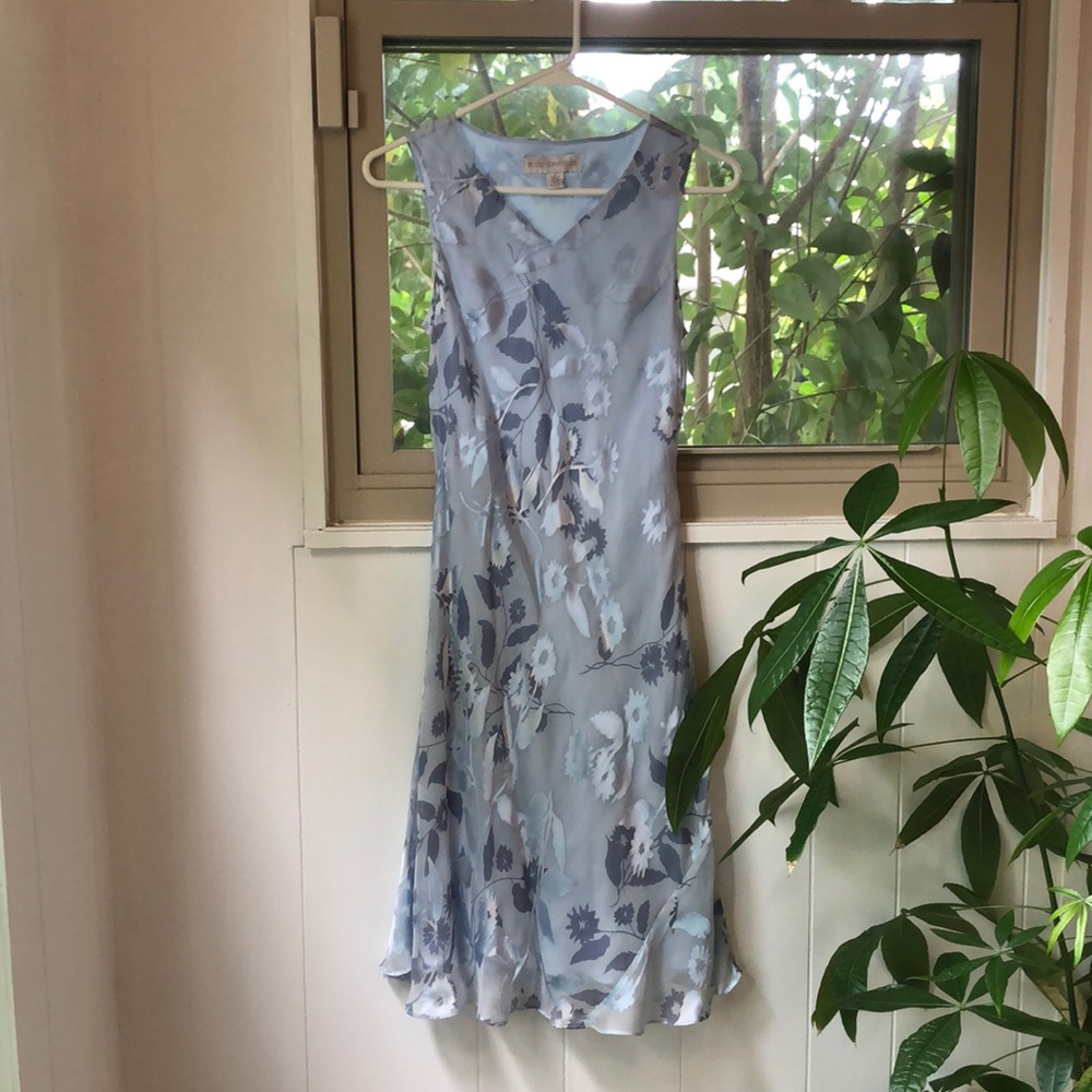 Vintage Blue Floral Dress (MUST GO BY 8/6)